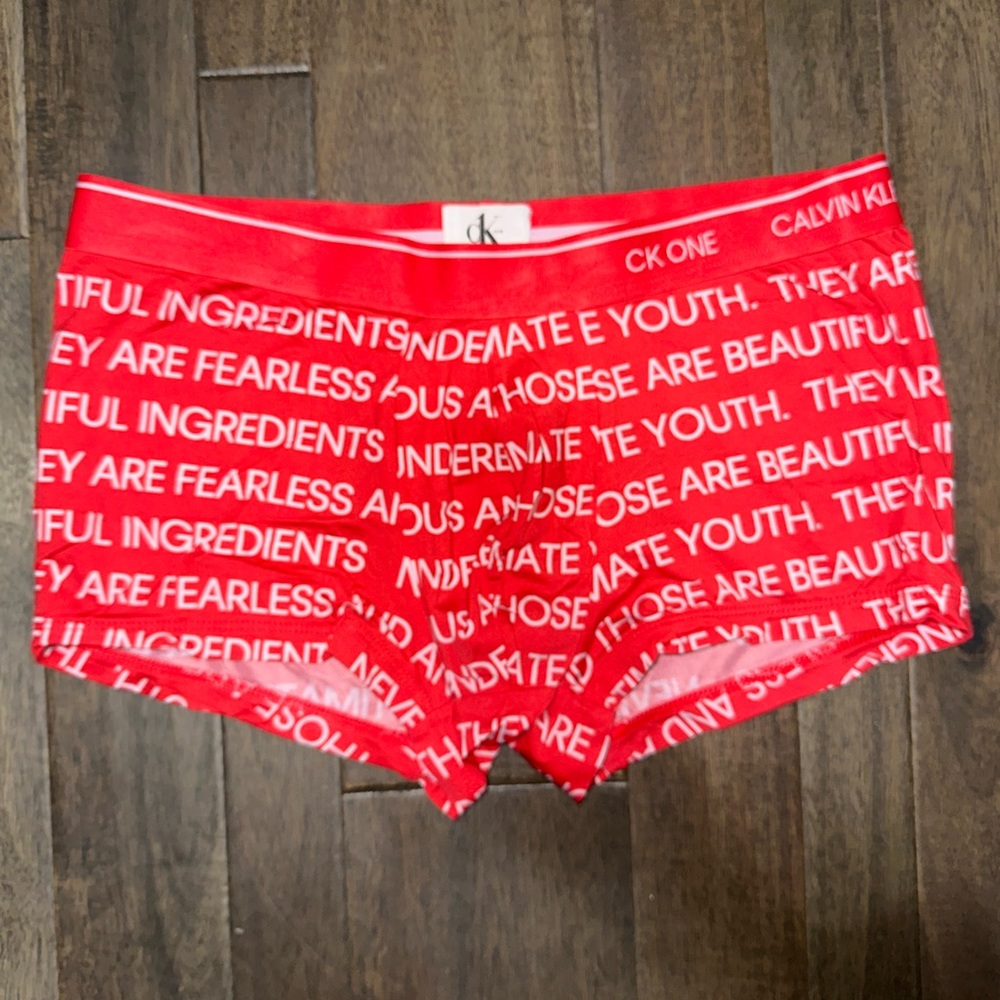 Calvin Klein special edition red trunks
